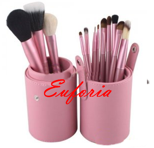 Kit de 12 Pincéis Rosa